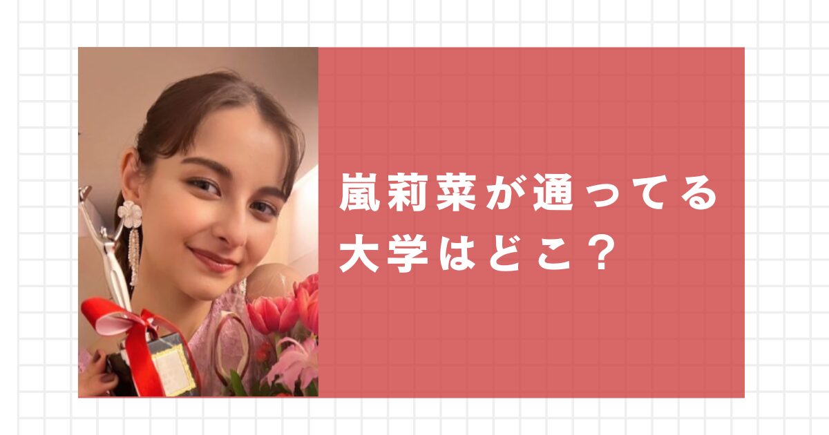 嵐莉菜が通ってる大学はどこ？